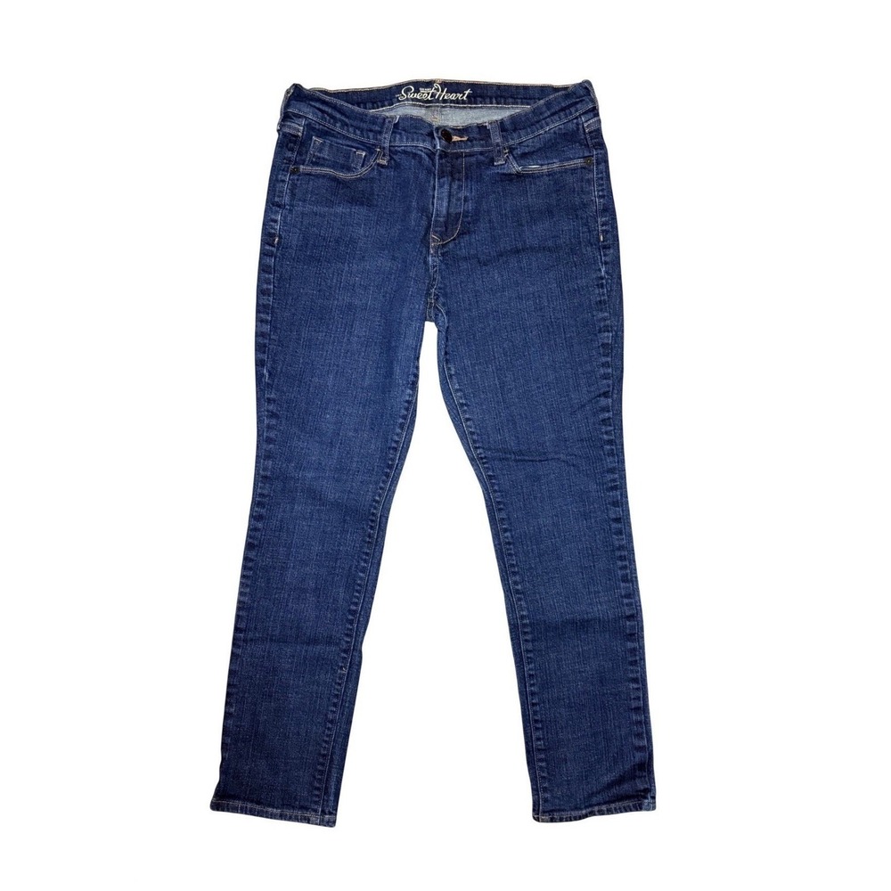 Old Navy Sweet Heart Denim Jeans Women Size 8 Dark Wash